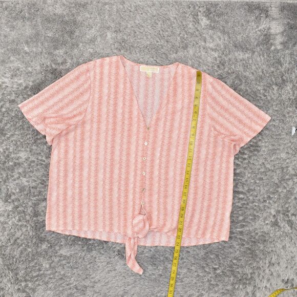 Michael Kors Pink Button-Down Top - Picture 5 of 8